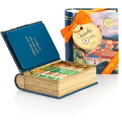 Venchi Mini Libro in Latta Firenze con Cioccolatini Cremini Assortiti, con Cioccolatini Perla Assortiti, 172 g Senza Glutine Venchi Mini Libro in Latta Firenze con Cioccolatini Cremini Assortiti, con Cioccolatini Perla Assortiti, 172 g Senza Glutine