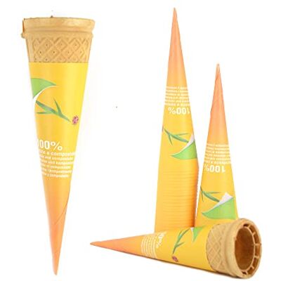 DUE ESSE S.N.C. DI SABATINI ALDO PZ 200 PIROTTINI IN CARTA PER CONI GELATO E ALIMENTI PER CONO IN CIALDA WAFER O ARROTOLATA (200) DUE ESSE S.N.C. DI SABATINI ALDO PZ 200 PIROTTINI IN CARTA PER CONI GELATO E ALIMENTI PER CONO IN CIALDA WAFER O ARROTOLATA (200)