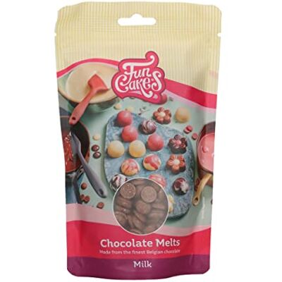 FunCakes Gocce di Cioccolato Sciogli nel microonde e versa in qualsiasi stampo. Prepara caramelle, lecca-lecca e decora torte e cupcake 350 g FunCakes Gocce di Cioccolato Sciogli nel microonde e versa in qualsiasi stampo. Prepara caramelle, lecca-lecca e decora torte e cupcake 350 g
