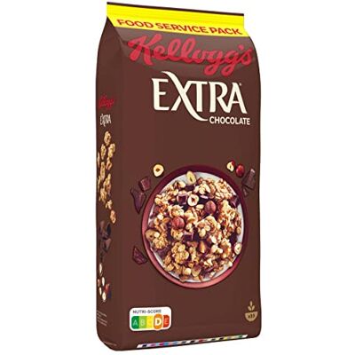 Kellogg's CEREALI EXTRA CIOCCOLATO E NOCCIOLE 1500g FOOD SERVICE AVENA CHOCO Kellogg's CEREALI EXTRA CIOCCOLATO E NOCCIOLE 1500g FOOD SERVICE AVENA CHOCO