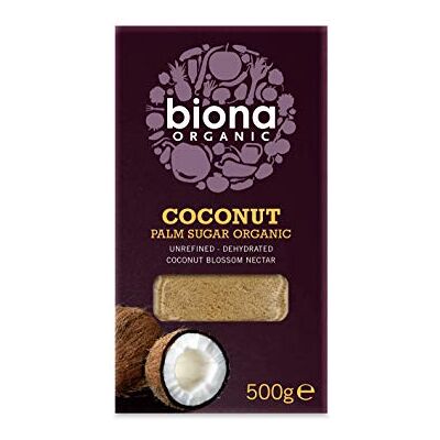 Biona Confezione da 5 Zuccheri di palma di cocco senza glutine, 500 g Biona Confezione da 5 Zuccheri di palma di cocco senza glutine, 500 g