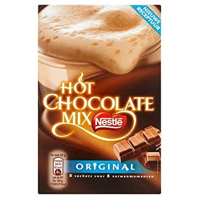 Nestlé Bevanda al cioccolato istantanea Hot Chocolate Mix Original 8 Stuks Totalmente Peso 160 grammi Nestlé Bevanda al cioccolato istantanea Hot Chocolate Mix Original 8 Stuks Totalmente Peso 160 grammi
