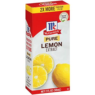 McCormick Pure Lemon Extract, 2 oz. McCormick Pure Lemon Extract, 2 oz.