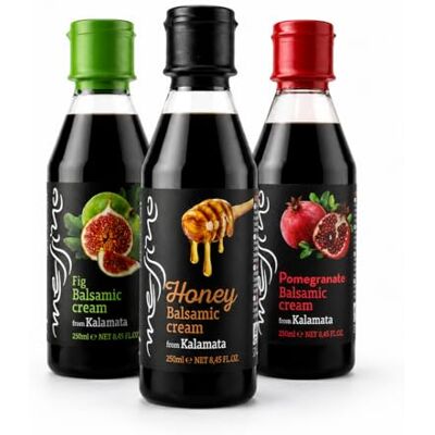 messino Mix Creme Balsamiche Gourmet 3x250ml – Fico, Miele, Melograno messino Mix Creme Balsamiche Gourmet 3x250ml – Fico, Miele, Melograno