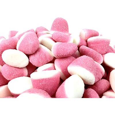 Vidal Baci Panna Fragola Frizzanti Ripiene. Caramelle Gommose Frizzanti Ripiene al Gusto Fragola. Ideali per Buffet e Caramellate. Busta da 1Kg Vidal Baci Panna Fragola Frizzanti Ripiene. Caramelle Gommose Frizzanti Ripiene al Gusto Fragola. Ideali per Buffet e Caramellate. Busta da 1Kg