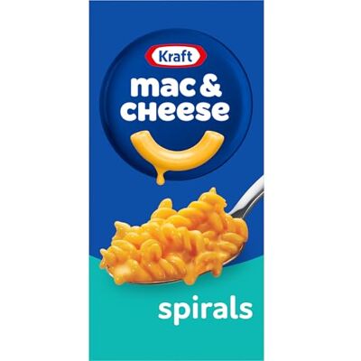 Kraft Mac & Cheese Kraft Spirals Cena con maccheroni e formaggio, confezione da 156 ml, confezione da 3 Kraft Mac & Cheese Kraft Spirals Cena con maccheroni e formaggio, confezione da 156 ml, confezione da 3