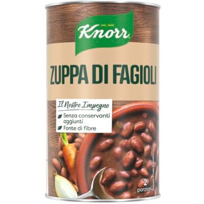 Knorr Zuppa di Fagioli, Piatti Pronti con Ingredienti Naturali, Senza Coloranti e Senza Conservanti Aggiunti, Fonte di Fibre, 12 Confezioni da 750ml Knorr Zuppa di Fagioli, Piatti Pronti con Ingredienti Naturali, Senza Coloranti e Senza Conservanti Aggiunti, Fonte di Fibre, 12 Confezioni da 750ml