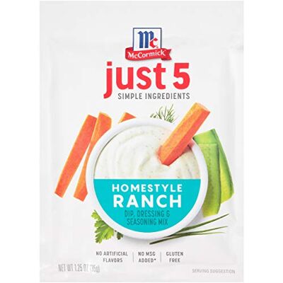 McCormick , Dip, mix di condimenti e condimenti, ranch Homestyle, 35g McCormick , Dip, mix di condimenti e condimenti, ranch Homestyle, 35g