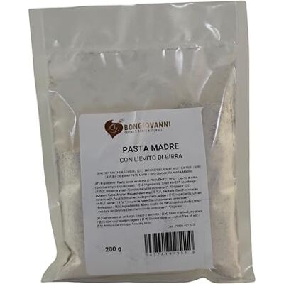 Bongiovanni Bontà Naturali Lievito di Birra Secco con Pasta Madre, per Pane e Pizza, 200 g Bongiovanni Bontà Naturali Lievito di Birra Secco con Pasta Madre, per Pane e Pizza, 200 g