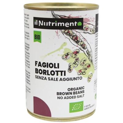 Probios Il Nutrimento Fagioli Borlotti al naturale fonte di Proteine Vegetali e Ricchi di Fibre Senza Glutine e Senza Sale Aggiunto 12 Confezioni da 400 g Probios Il Nutrimento Fagioli Borlotti al naturale fonte di Proteine Vegetali e Ricchi di Fibre Senza Glutine e Senza Sale Aggiunto 12 Confezioni da 400 g