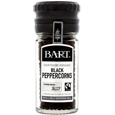 BART Biologico Fairtrade Pepe Nero Mulino (40g) (Confezione da 6) BART Biologico Fairtrade Pepe Nero Mulino (40g) (Confezione da 6)