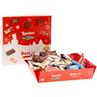 Loacker , Best of Moments Winter 400g, Mix di Bontà a Base di Wafer al Cioccolato in Formato Mini, Idea Regalo per Natale, Party Box con Vassoio, Confezione Regalo con 44 Monoporzioni Loacker , Best of Moments Winter 400g, Mix di Bontà a Base di Wafer al Cioccolato in Formato Mini, Idea Regalo per Natale, Party Box con Vassoio, Confezione Regalo con 44 Monoporzioni