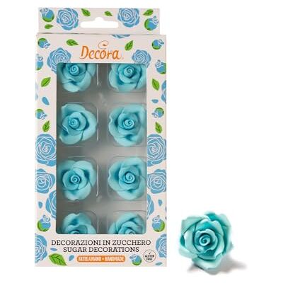 Decora - Decorazioni di Rose di Zucchero - Blu Decora - Decorazioni di Rose di Zucchero - Blu