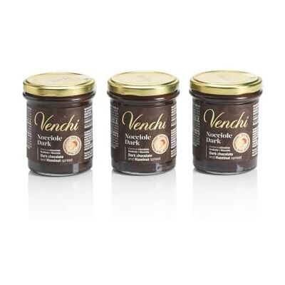 Venchi Kit degustazione di 3 Creme Spalmabili Fondenti, Cioccolato Fondente e "Nocciola Piemonte IGP", 600 Gr, Senza Glutine, Senza Coloranti e Senza Conservanti Venchi Kit degustazione di 3 Creme Spalmabili Fondenti, Cioccolato Fondente e "Nocciola Piemonte IGP", 600 Gr, Senza Glutine, Senza Coloranti e Senza Conservanti