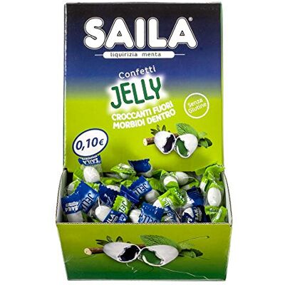 Saila Jelly Mix Confetti Menta E Liquirizia 200 Pezzi, 460 G Saila Jelly Mix Confetti Menta E Liquirizia 200 Pezzi, 460 G