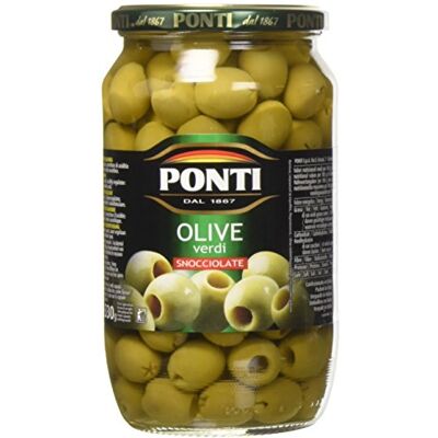Ponti Olive Verdi Snocciolate, T6 6 Vasi da 670 gr Ponti Olive Verdi Snocciolate, T6 6 Vasi da 670 gr