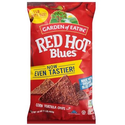 Garden of Eatin' Red Hot Blues, tortilla chips di mais, 16 once Garden of Eatin' Red Hot Blues, tortilla chips di mais, 16 once