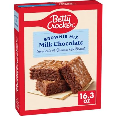 Betty Crocker Miscela di brownie al cioccolato al latte super umido, 462 g Betty Crocker Miscela di brownie al cioccolato al latte super umido, 462 g