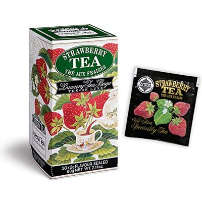 Mlesna Tè alla Fragola Tea Confezione da 180 filtri laminati salvaroma in 6 comodi dispenser da 30 filtri l'uno Tè nero di Ceylon con essenza naturale di fragola Mlesna Tè alla Fragola Tea Confezione da 180 filtri laminati salvaroma in 6 comodi dispenser da 30 filtri l'uno Tè nero di Ceylon con essenza naturale di fragola