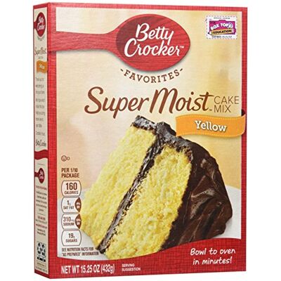 Betty Crocker Super Moist Yellow Cake Mix – 15,25 oz by Betty Crocker Super Moist Yellow Cake Mix – 15,25 oz by