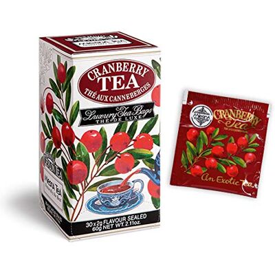 Mlesna Tè al Mirtillo Rosso Tea confezione da 180 filtri Tè nero di Ceylon con mirtilli rossi americani Mlesna Tè al Mirtillo Rosso Tea confezione da 180 filtri Tè nero di Ceylon con mirtilli rossi americani