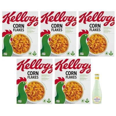 Kellogg's 5x Corn Flakes croccanti,classici cereali da colazione,250g + 1x San Pellegrino Tonica Agrumi 20cl Kellogg's 5x Corn Flakes croccanti,classici cereali da colazione,250g + 1x San Pellegrino Tonica Agrumi 20cl