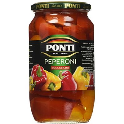 Ponti Peperoni Bocconcini, T6 6 Vasi da 700 gr Ponti Peperoni Bocconcini, T6 6 Vasi da 700 gr