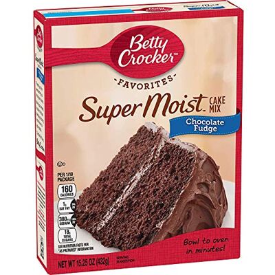 Betty Crocker Super Moist Chocolate Fudge Cake Mix 15.25 oz Betty Crocker Super Moist Chocolate Fudge Cake Mix 15.25 oz