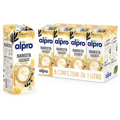Alpro - Barista Latte di avena - Gluten free - 8 x 1L Alpro - Barista Latte di avena - Gluten free - 8 x 1L