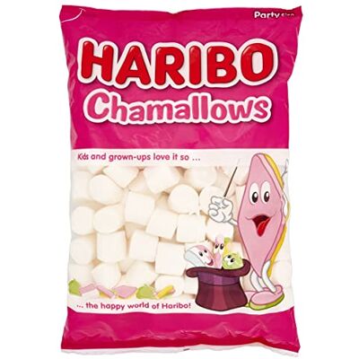 HARIBO Chamallows Barbecue, Caramelle Marshmallow, 1kg HARIBO Chamallows Barbecue, Caramelle Marshmallow, 1kg
