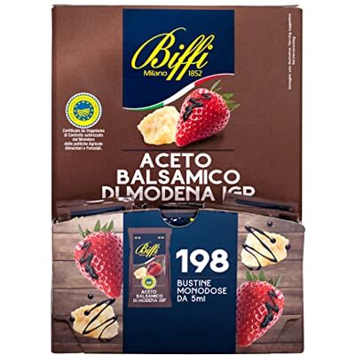 Biffi Aceto Balsamico di Modena IGP Monodose 198 bustine monoporzione da 5 ml Biffi Aceto Balsamico di Modena IGP Monodose 198 bustine monoporzione da 5 ml