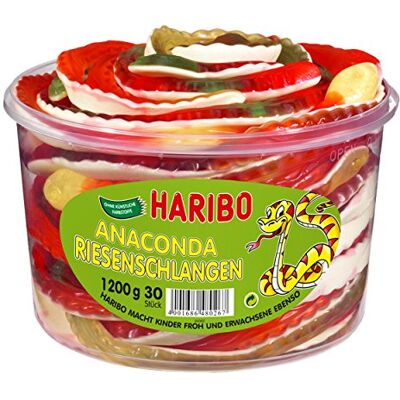 HARIBO Anaconda Serpenti Giganti 30 pezzi (1200g) HARIBO Anaconda Serpenti Giganti 30 pezzi (1200g)