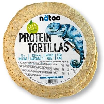 NÄTOO 18 Tortillas Messicane, Piadine Keto, 22% Protein, Ricca di Fibre, Dieta Chetogenica Prodotti Low Carb, Prodotti Keto, Cibo Proteico, 4.4g Carboidrati per Tortilla NÄTOO 18 Tortillas Messicane, Piadine Keto, 22% Protein, Ricca di Fibre, Dieta Chetogenica Prodotti Low Carb, Prodotti Keto, Cibo Proteico, 4.4g Carboidrati per Tortilla