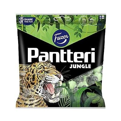 Fazer Pantteri Jungle Mix Candy 1 Packung von 280 g 9,9 Unzen Fazer Pantteri Jungle Mix Candy 1 Packung von 280 g 9,9 Unzen