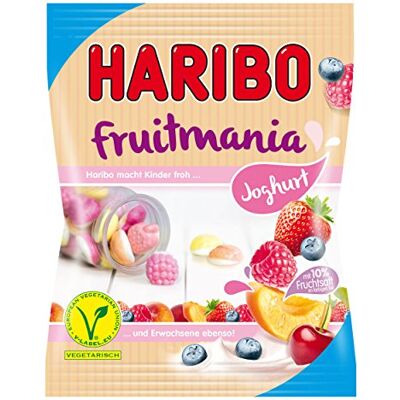 HARIBO Fruitmania Joghurt, Frutti, Caramelle Gommose alla Frutta, Sacchetto, 175 g HARIBO Fruitmania Joghurt, Frutti, Caramelle Gommose alla Frutta, Sacchetto, 175 g