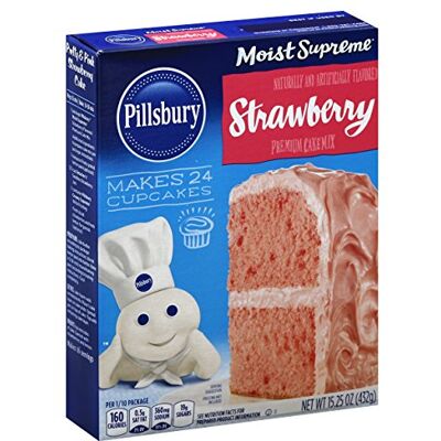 General Mills Pillsbury Cake Mix Moist Supreme Strawberry, 15.25 oz General Mills Pillsbury Cake Mix Moist Supreme Strawberry, 15.25 oz