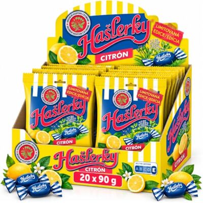 Nestlé Caramelle Hašlerky al limone, erbe e mentolo, 20 x 90 g (1,8 kg) Nestlé Caramelle Hašlerky al limone, erbe e mentolo, 20 x 90 g (1,8 kg)
