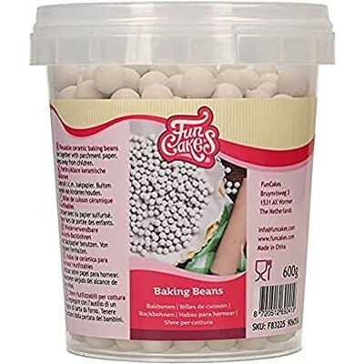 FunCakes Fagioli da Forno in Ceramica: Fagioli da Forno in Ceramica, Adatti per Torta Cieca, 600 g FunCakes Fagioli da Forno in Ceramica: Fagioli da Forno in Ceramica, Adatti per Torta Cieca, 600 g