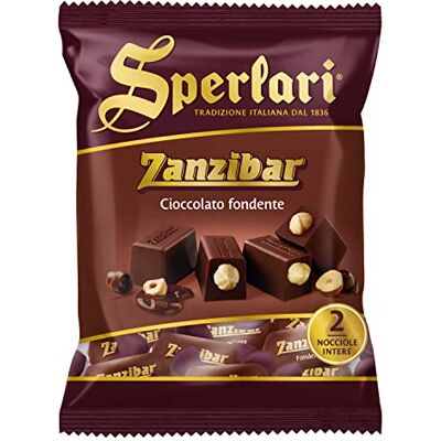 Sperlari Zanzibar Torroncini al Cioccolato Fondente, Senza Glutine 117 gr Sperlari Zanzibar Torroncini al Cioccolato Fondente, Senza Glutine 117 gr