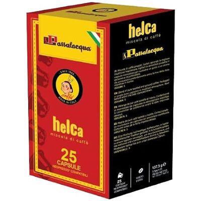 Passalacqua CAFFÈ HELCA GUSTO FORTE Box 25 CAPSULE COMPATIBILI NESPRESSO da 5.5g Passalacqua CAFFÈ HELCA GUSTO FORTE Box 25 CAPSULE COMPATIBILI NESPRESSO da 5.5g
