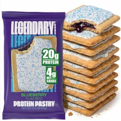 Legendary Foods Pasticceria gustosa a forma di torta Basso contenuto di carboidrati, alto contenuto proteico, keto friendly, senza zuccheri aggiunti, snack proteici, colazione in movimento, cibo Legendary Foods Pasticceria gustosa a forma di torta Basso contenuto di carboidrati, alto contenuto proteico, keto friendly, senza zuccheri aggiunti, snack proteici, colazione in movimento, cibo