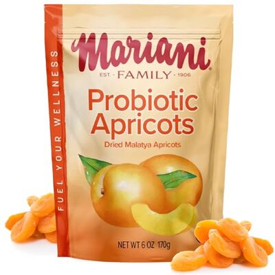 Mariani Albicocche secche probiotiche, confezione da 170 g, 10 volte più efficace dello yogurt Mariani Albicocche secche probiotiche, confezione da 170 g, 10 volte più efficace dello yogurt