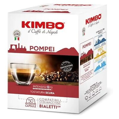 Kimbo Le Meraviglie del Gusto miscela POMPEI Capsule CompatibilI con SISTEMA BIALETTI®(50, POMPEI) Kimbo Le Meraviglie del Gusto miscela POMPEI Capsule CompatibilI con SISTEMA BIALETTI®(50, POMPEI)