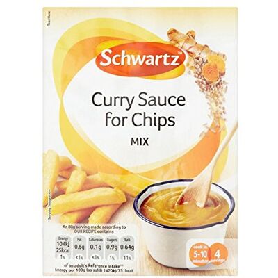 Schwartz Salsa al curry per patatine fritte, 30 g (confezione da 2) Schwartz Salsa al curry per patatine fritte, 30 g (confezione da 2)