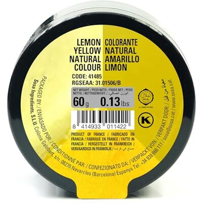 SOSA coloranti naturali idrosolubili (Giallo limone, Piccolo) SOSA coloranti naturali idrosolubili (Giallo limone, Piccolo)