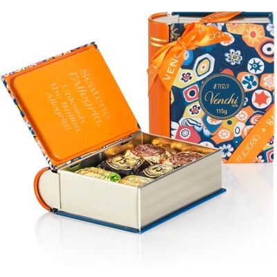Venchi Collezione Murrine Mini libro con Cioccolatini Chocoviar assortiti, 115 g Senza Glutine Idea Regalo Venchi Collezione Murrine Mini libro con Cioccolatini Chocoviar assortiti, 115 g Senza Glutine Idea Regalo