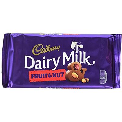 Cadbury Lattiero Caseario Frutta E Dado (200g) (Confezione da 6) Cadbury Lattiero Caseario Frutta E Dado (200g) (Confezione da 6)