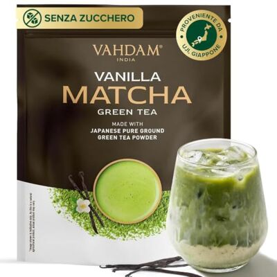 VAHDAM - Vaniglia Matcha - Polvere di tè verde VAHDAM - Vaniglia Matcha - Polvere di tè verde