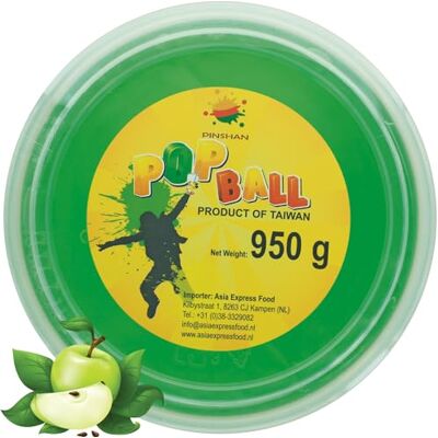 PINSHAN Popping Boba Mela Verde Perle Esplosive Bubble Tea 950 g PINSHAN Popping Boba Mela Verde Perle Esplosive Bubble Tea 950 g