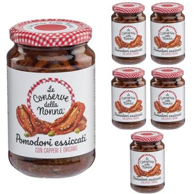 Le Conserve della Nonna Pomodori Essiccati 340 g Confezione da 6 Le Conserve della Nonna Pomodori Essiccati 340 g Confezione da 6